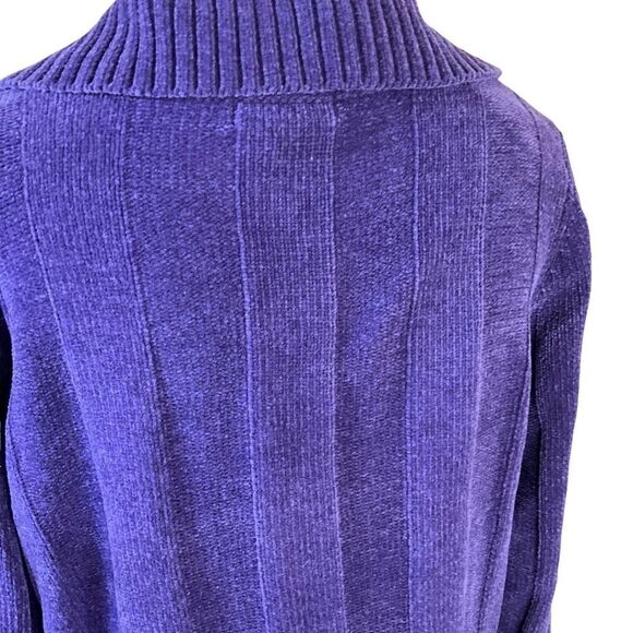 KAREN Scott Pullover Sweater Size S Purple Wide rib pattern - Picture 9 of 15